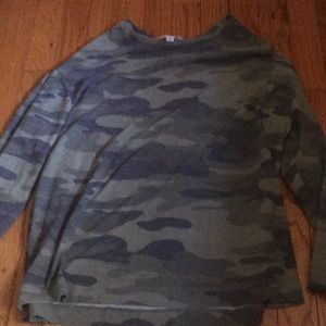 Camo long sleeve shirt